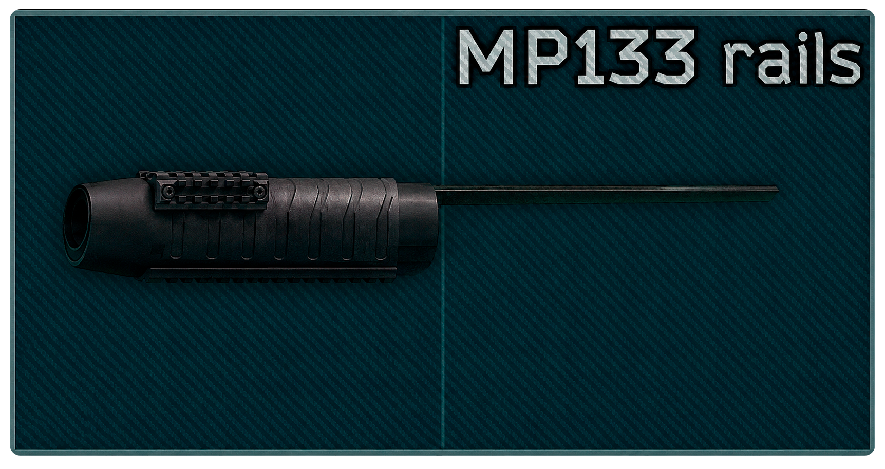 MP-133 custom plastic forestock with rails